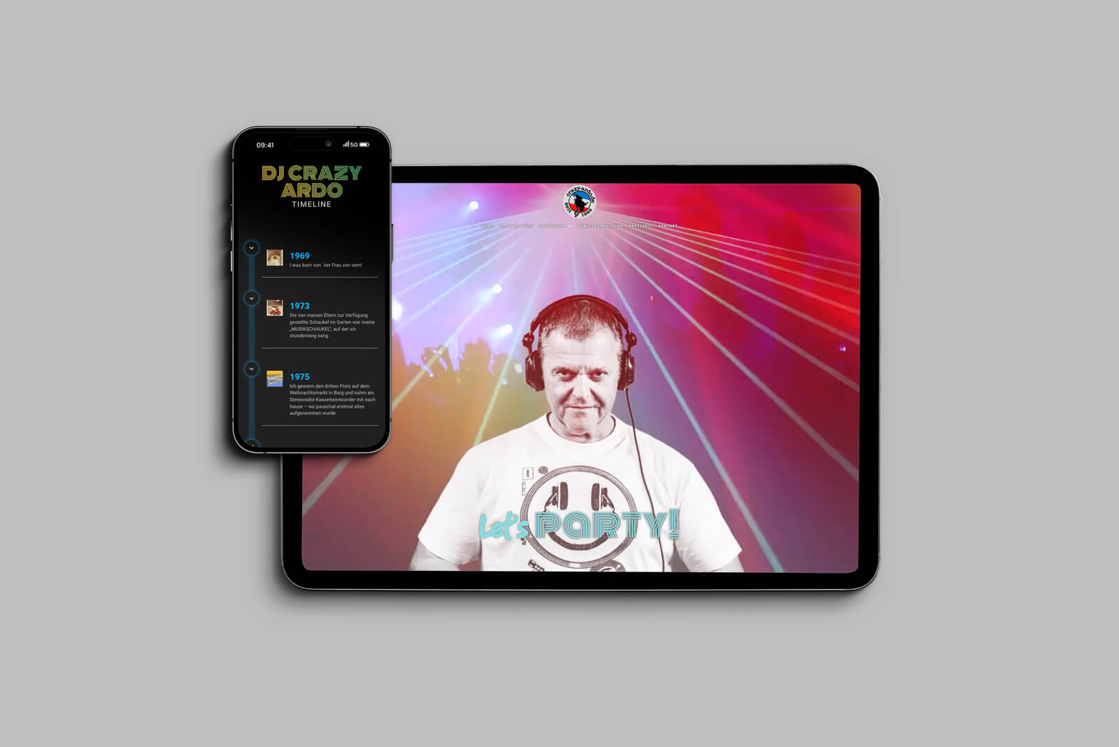 Perschin Grafikdesign Bielefeld Webdesign Programmierung DJ Crazy Ardo