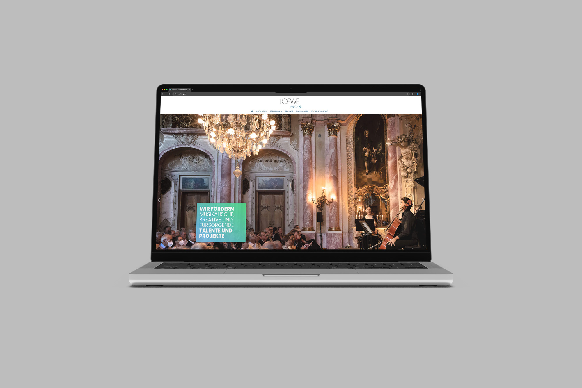 Webdesign LOEWE Stiftung Perschin Grafikdesign Bielefeld