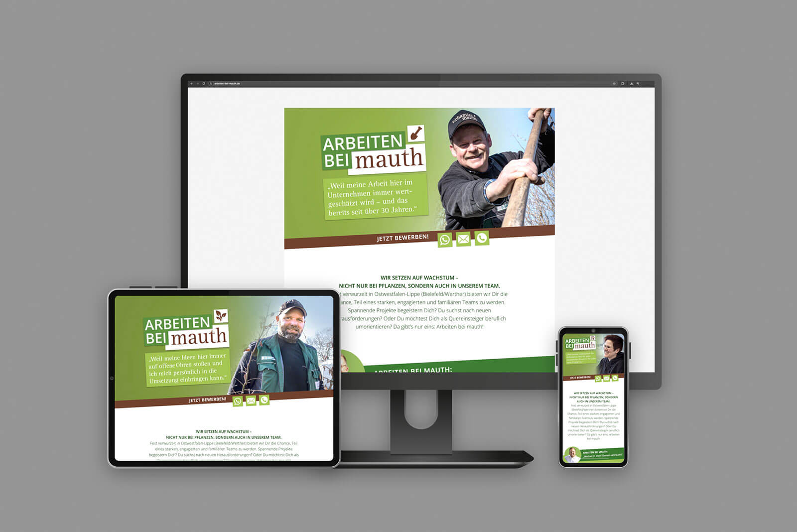 v. Chamier & Mauth Referenz Webdesign und Kampagnenlayout Perschin Grafikdesign